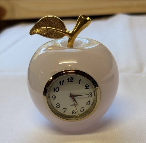 Vintage style apple desk clock - style,