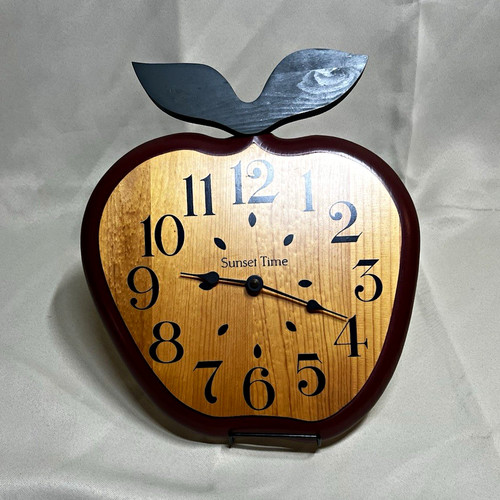 Vintage sunset time - time, wood