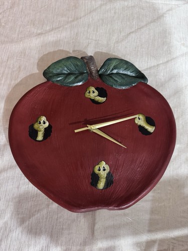 Apple wall clock for classroom - clock,